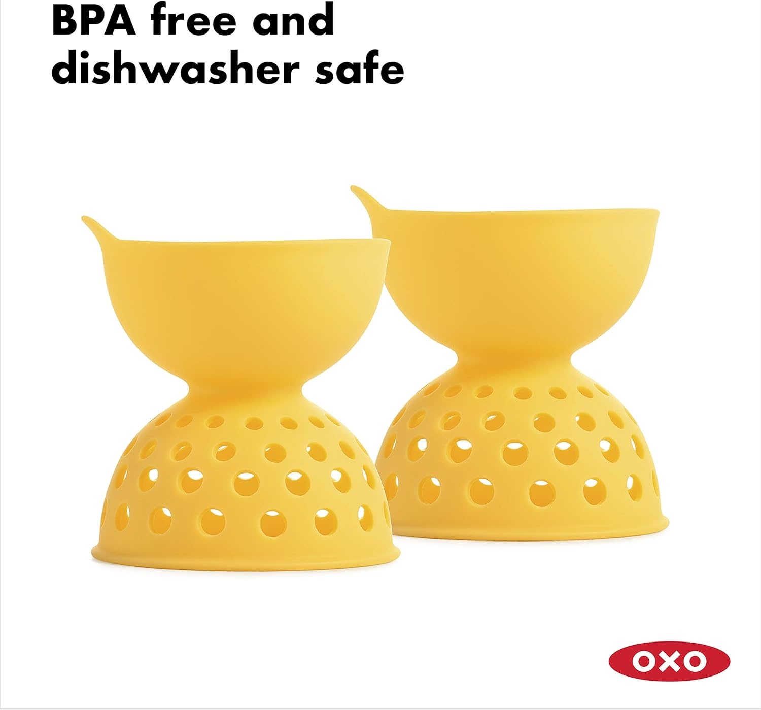 image:imageOXO Good Grips 2 Piece Silicone Egg Poaching Set One Size Yellow