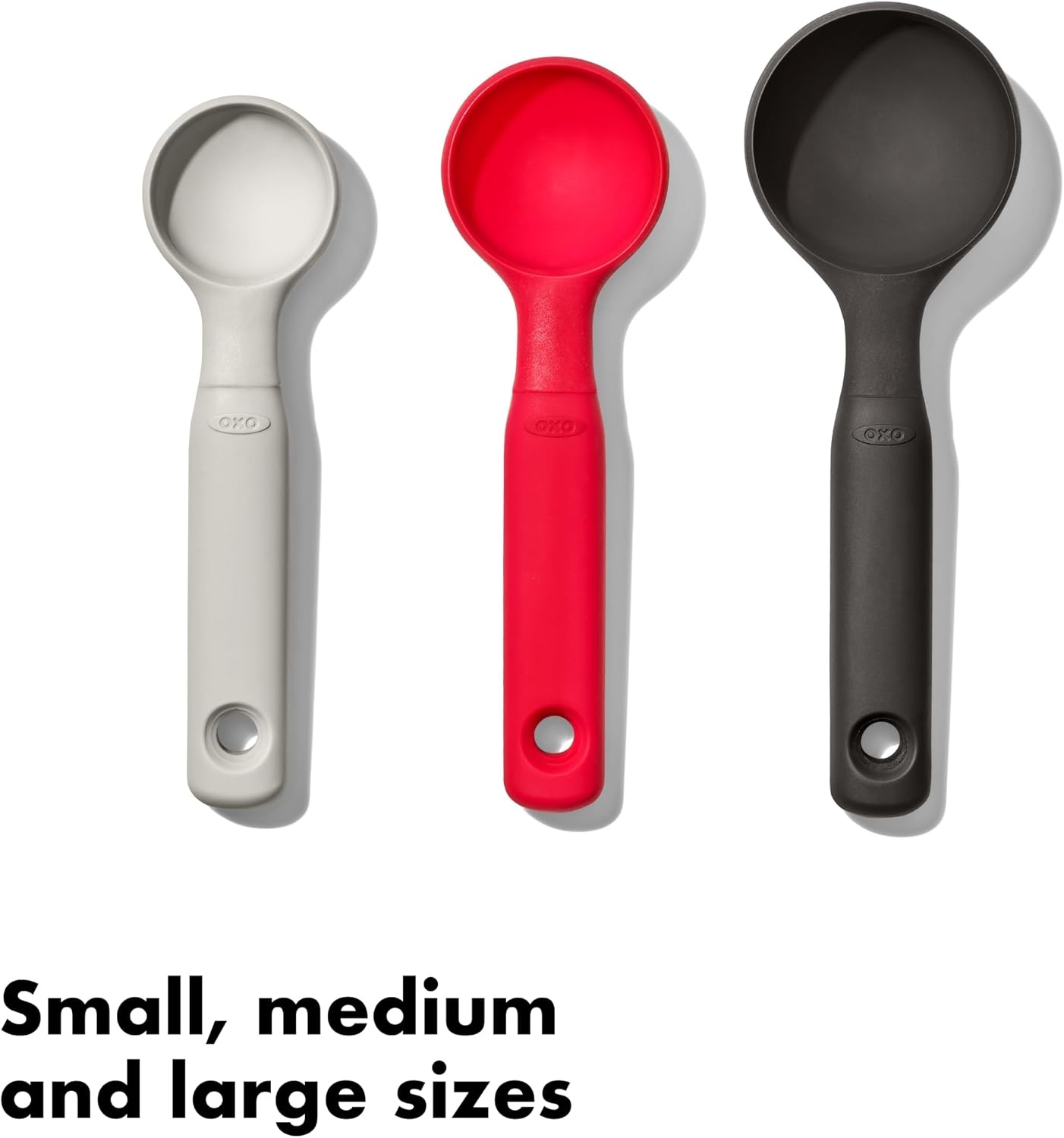 image:imageOXO Good Grips 3Piece Silicone Cookie Scoop Set3 Scoops
