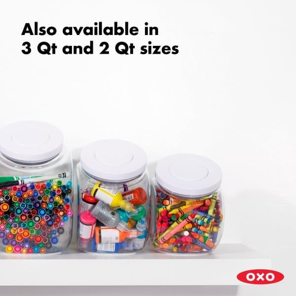 image:imageOXO Good Grips 50 Qt POP Large Cookie Jar Airtight Food Storage for Cookies and MoreLarge Jar 5 Qt