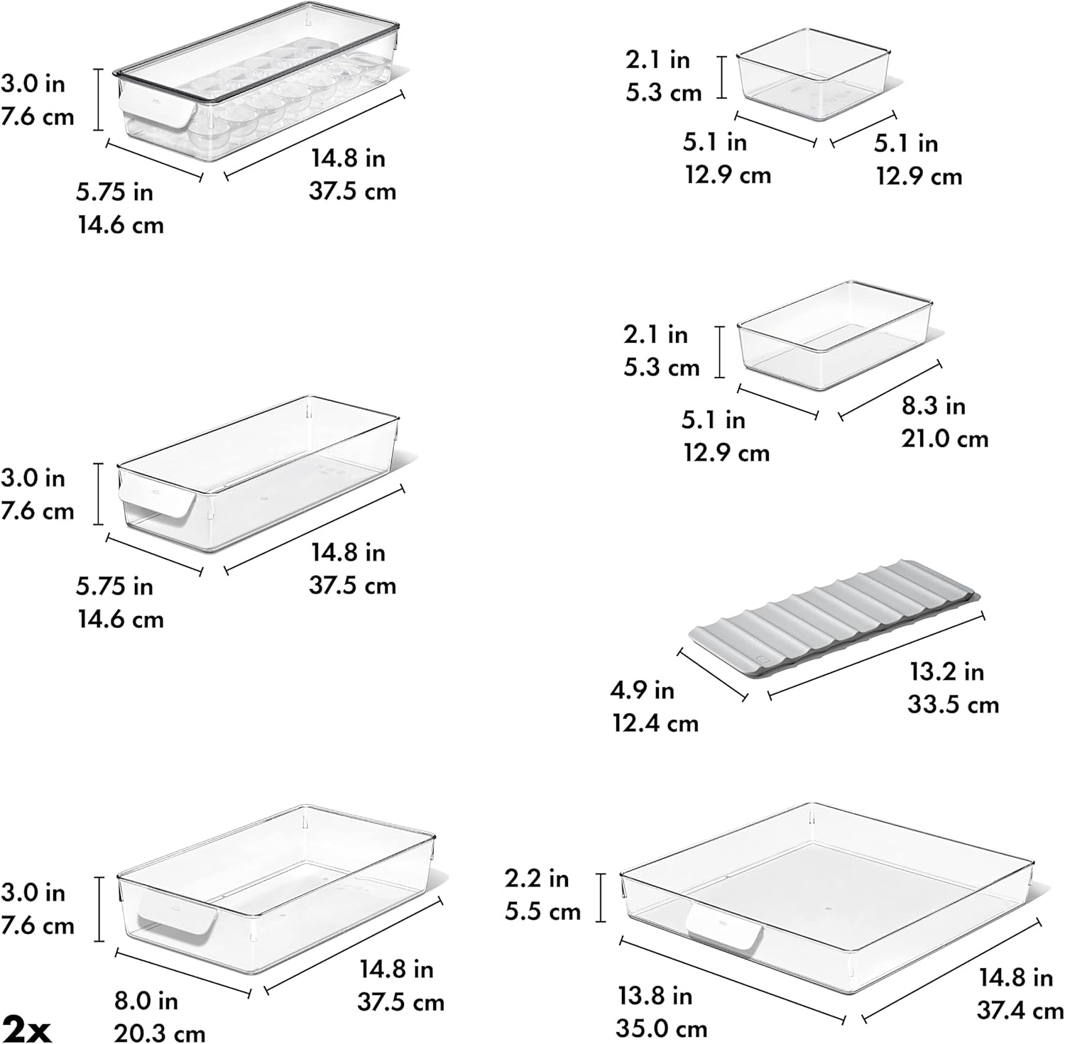 image:imageOXO Good Grips Adjustable Fridge Shelf Riser8 CountPack of 1