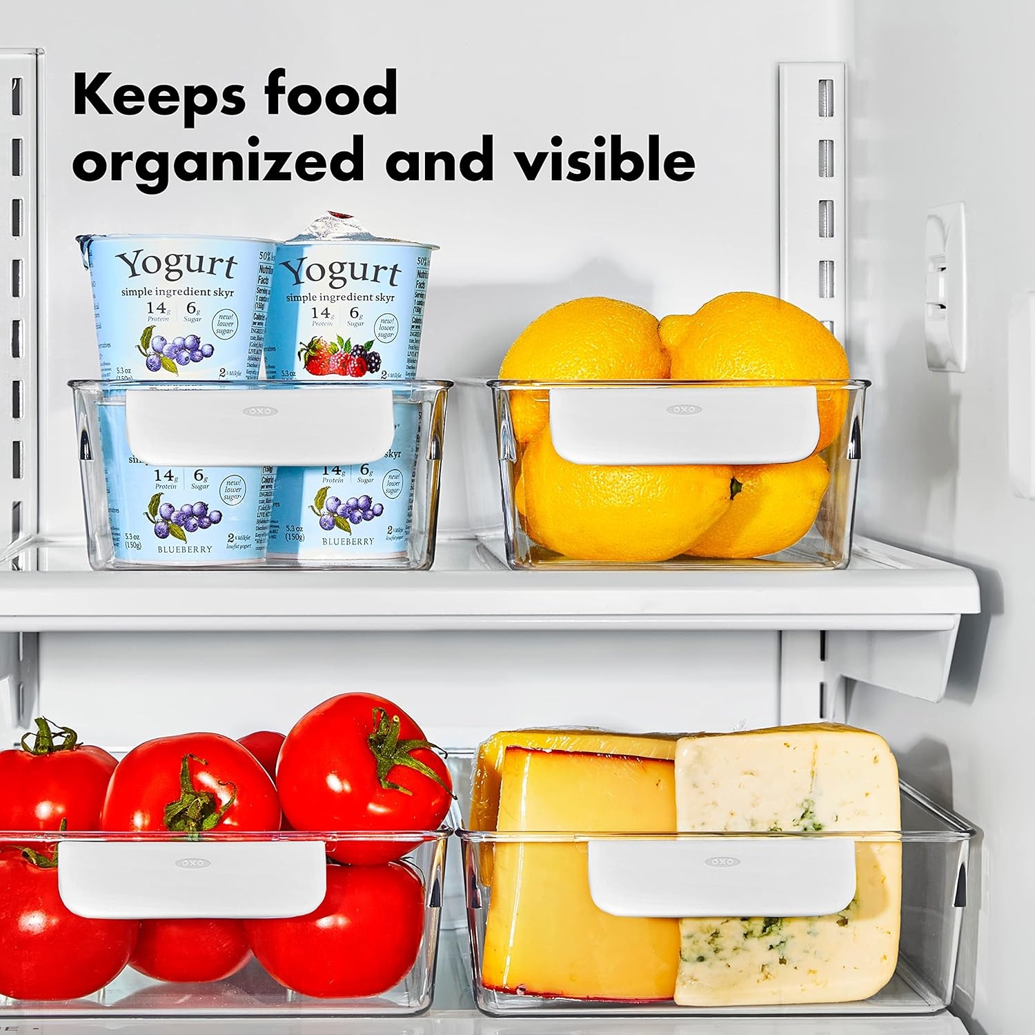 image:imageOXO Good Grips Adjustable Fridge Shelf Riser8 CountPack of 1