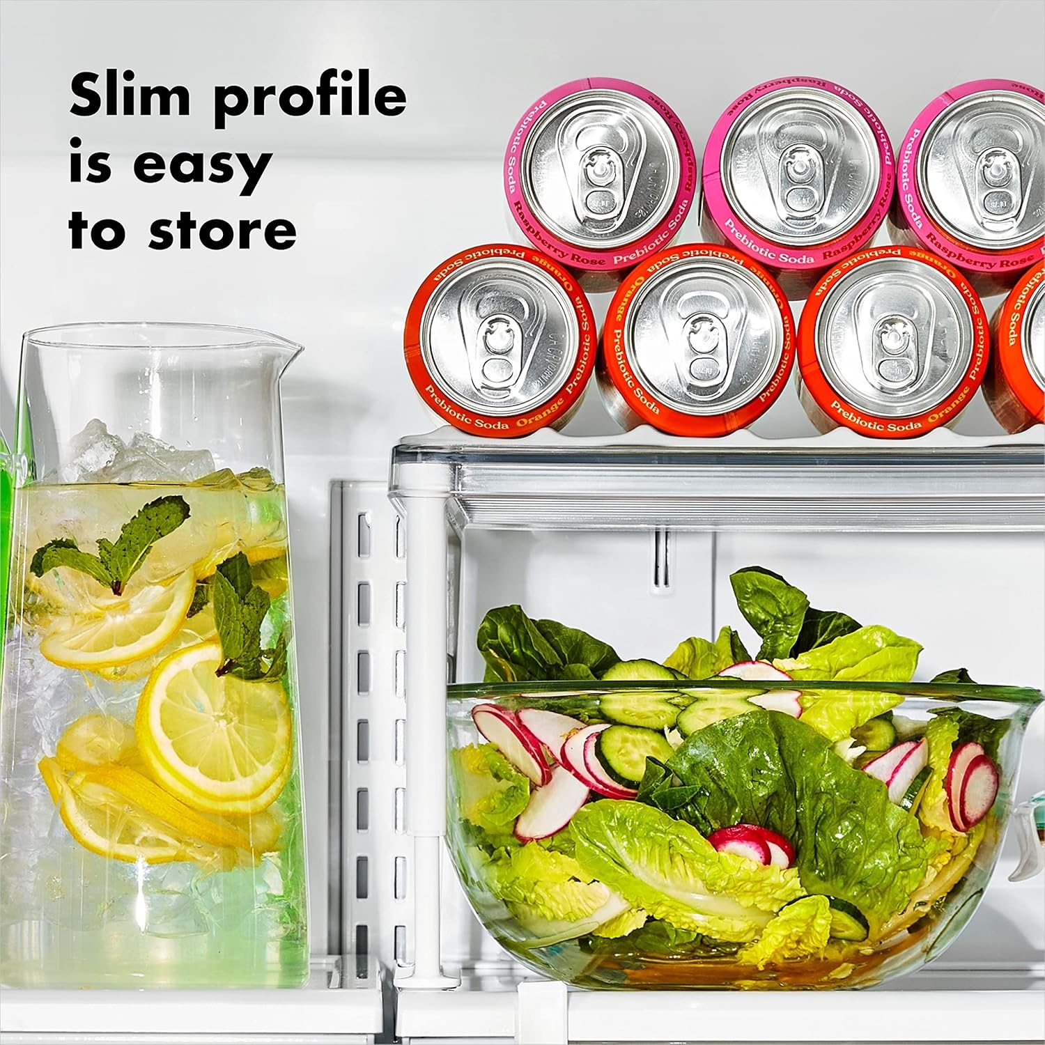 image:imageOXO Good Grips Adjustable Fridge Shelf RiserFits 12 Cans