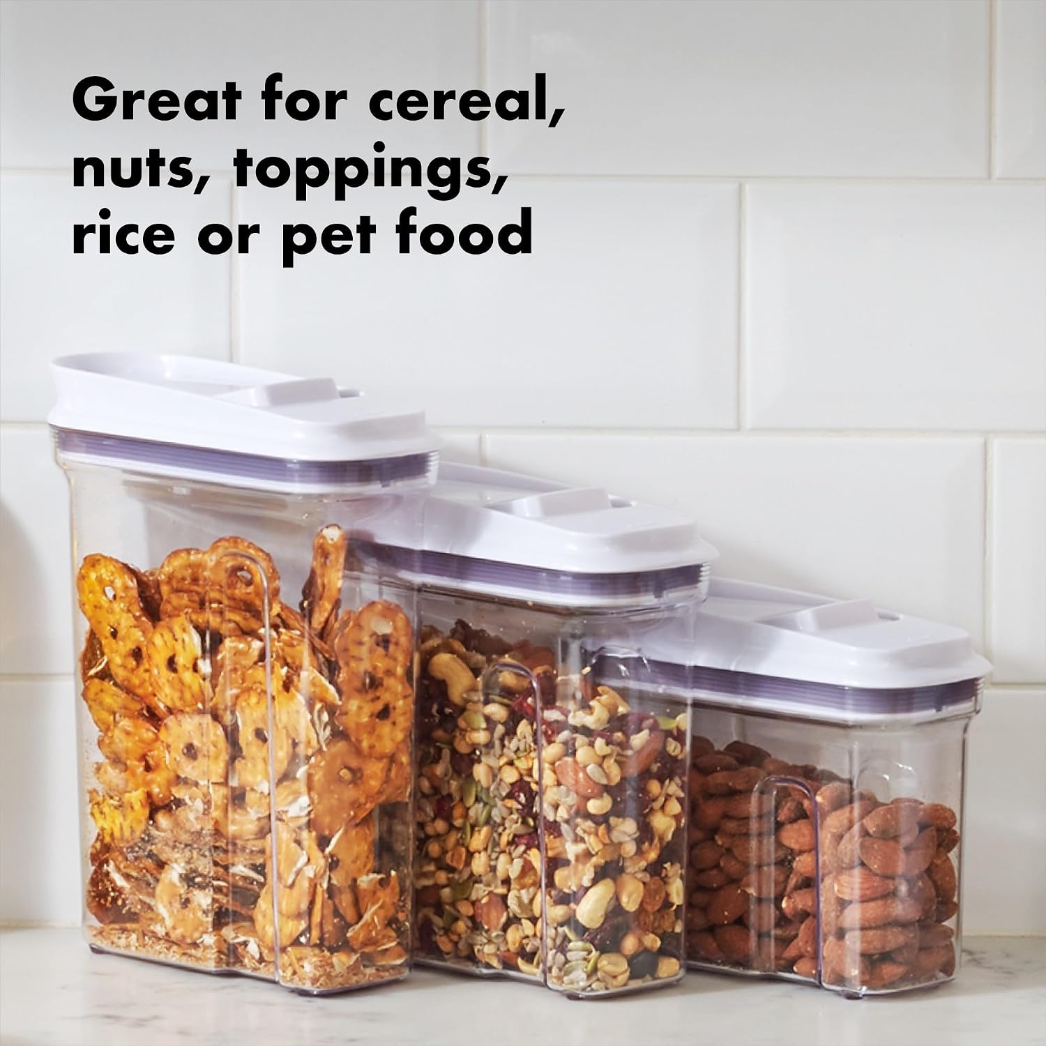 image:imageOXO Good Grips Airtight POP Large Cereal Dispenser 45 Qt1 Count Pack of 1