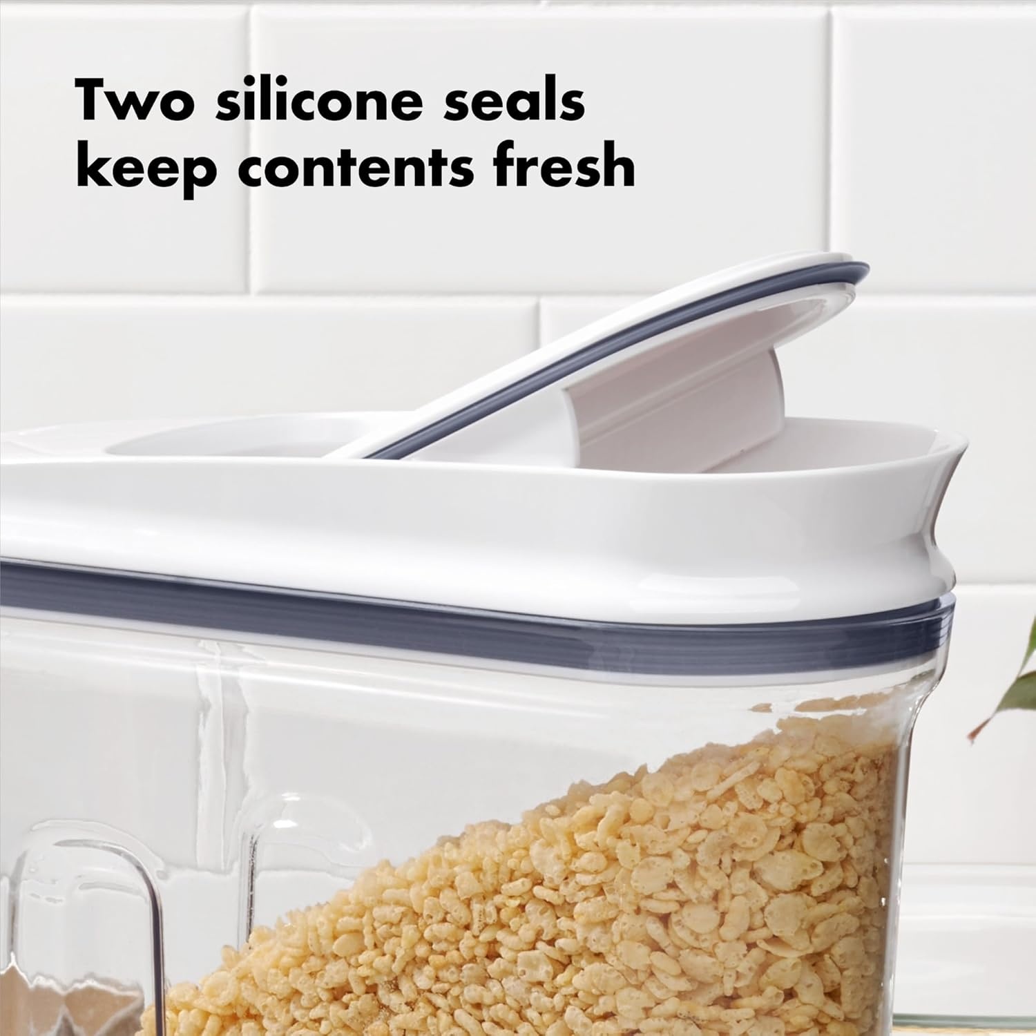 image:imageOXO Good Grips Airtight POP Large Cereal Dispenser 45 Qt1 Count Pack of 8 White