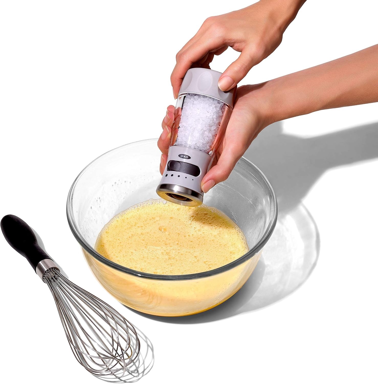 image:imageOXO Good Grips Contoured MessFree Pepper Grinder Adjustable Ceramic Grinder with Five Settings Black Pepper Mill for Home and Kitchen Spice Tool and Kitchen GadgetStainless Steel