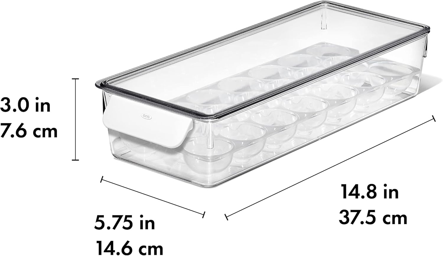 image:imageOXO Good Grips Fridge Egg Holder with Removable Tray and LidOne Size