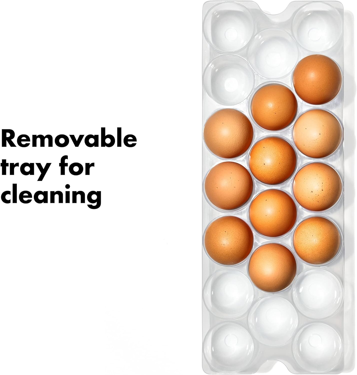 image:imageOXO Good Grips Fridge Egg Holder with Removable Tray and LidOne Size Pack of 8