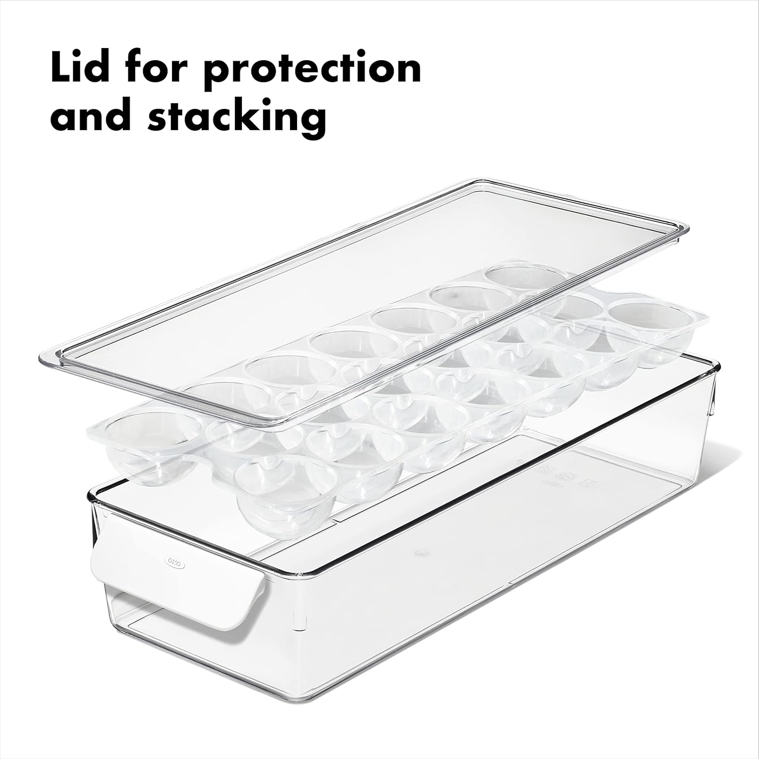 image:imageOXO Good Grips Fridge Egg Holder with Removable Tray and LidOne Size Pack of 8