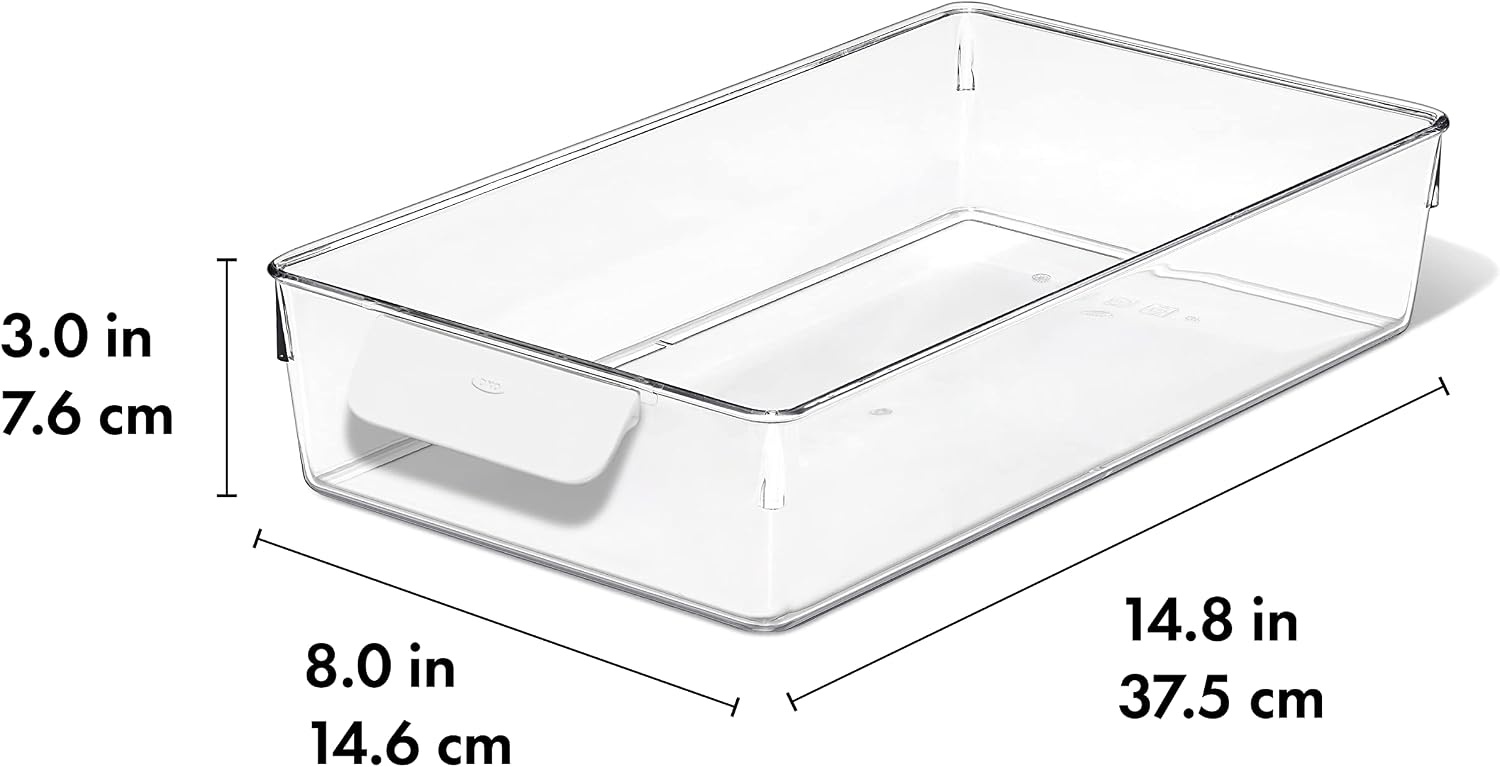 image:imageOXO Good Grips Fridge Organization Bin 8 in x 14 in for Cheese Meat Fish and More8 in x 14 in Pack of 1