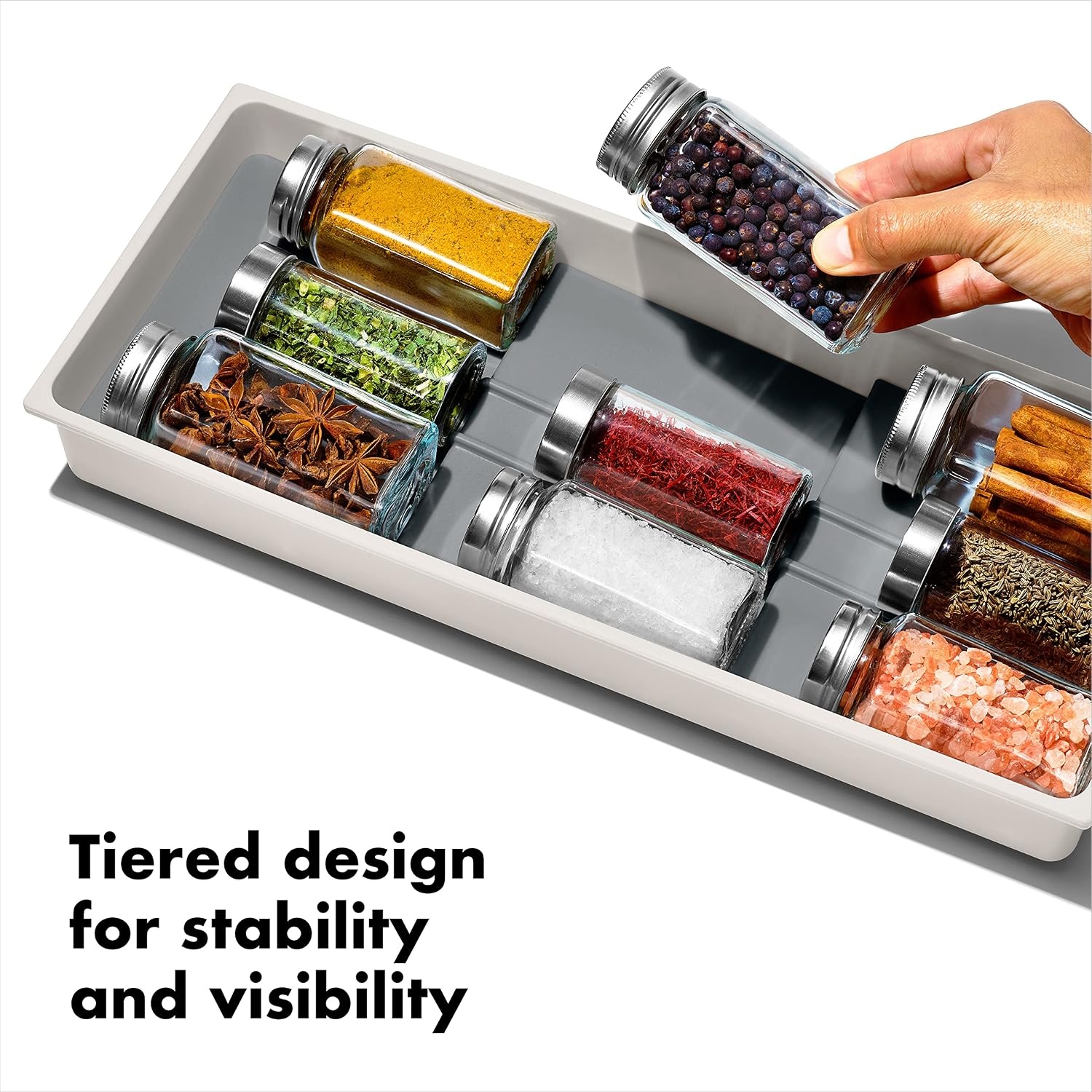 image:imageOXO Good Grips Kitchen Drawer Expandable Utensil Organizer WhiteCompact Pack of 1