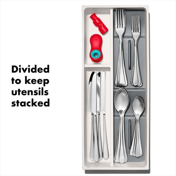 image:imageOXO Good Grips Kitchen Drawer Expandable Utensil Organizer WhiteCompact Pack of 1