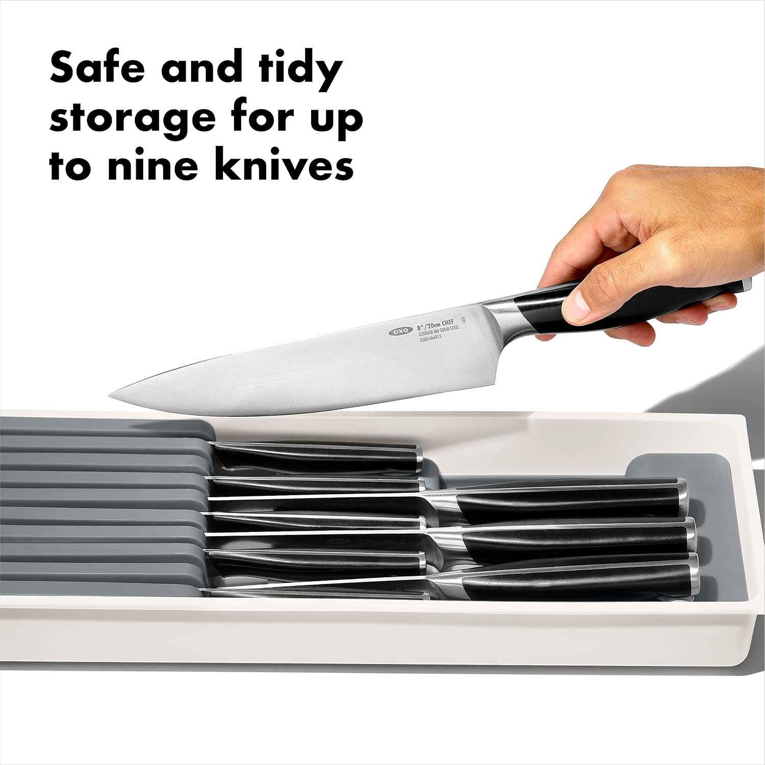 image:imageOXO Good Grips Kitchen Drawer Expandable Utensil Organizer WhiteCompact Pack of 1