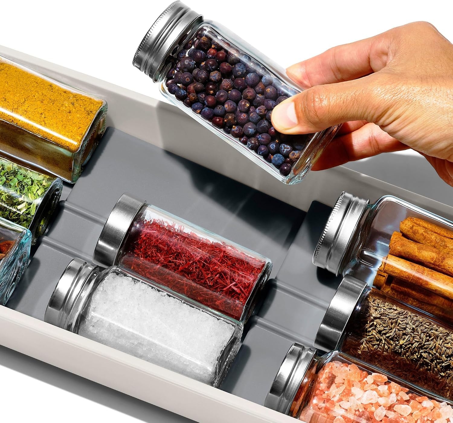 image:imageOXO Good Grips Kitchen Drawer Expandable Utensil Organizer WhiteCompact Pack of 4