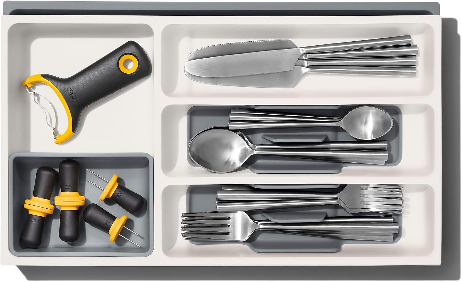 image:imageOXO Good Grips Kitchen Drawer Expandable Utensil Organizer WhiteExpandable Pack of 1