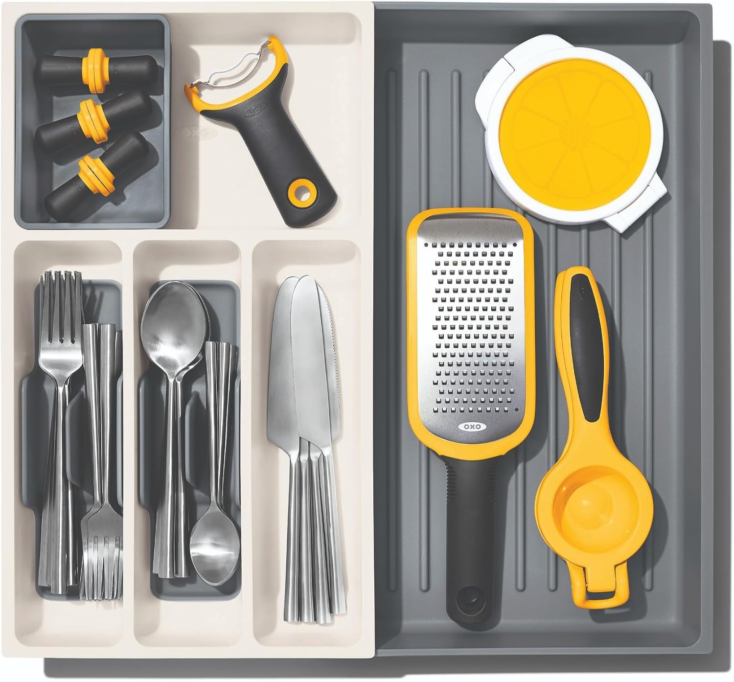 image:imageOXO Good Grips Kitchen Drawer Expandable Utensil Organizer WhiteExpandable Pack of 1