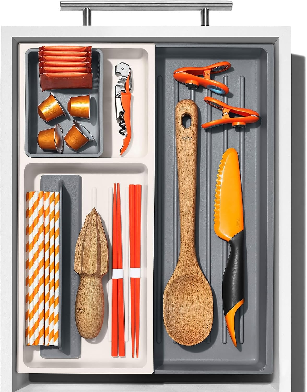 image:imageOXO Good Grips Kitchen Drawer Expandable Utensil Organizer WhiteExpandable Pack of 1