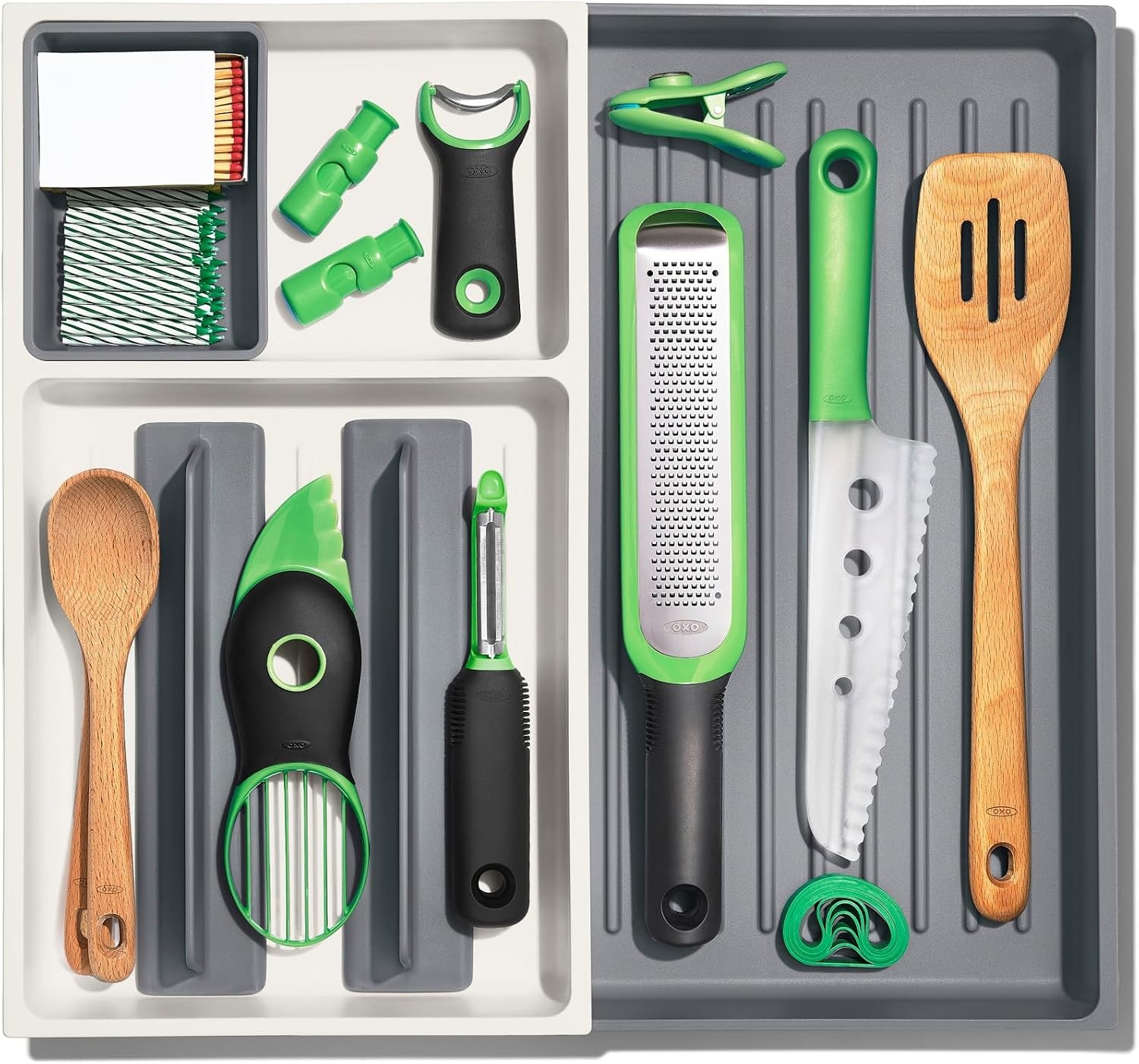 image:imageOXO Good Grips Kitchen Drawer Expandable Utensil Organizer WhiteLarge Expandable Pack of 1
