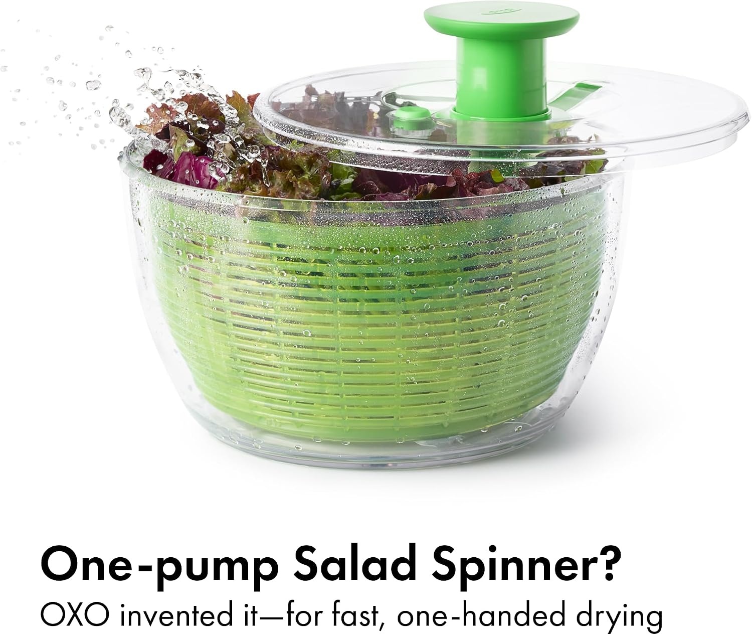 image:imageOXO Good Grips Little Salad amp Herb Salad Spinner Fruit Washer and Lettuce SpinnerGreen