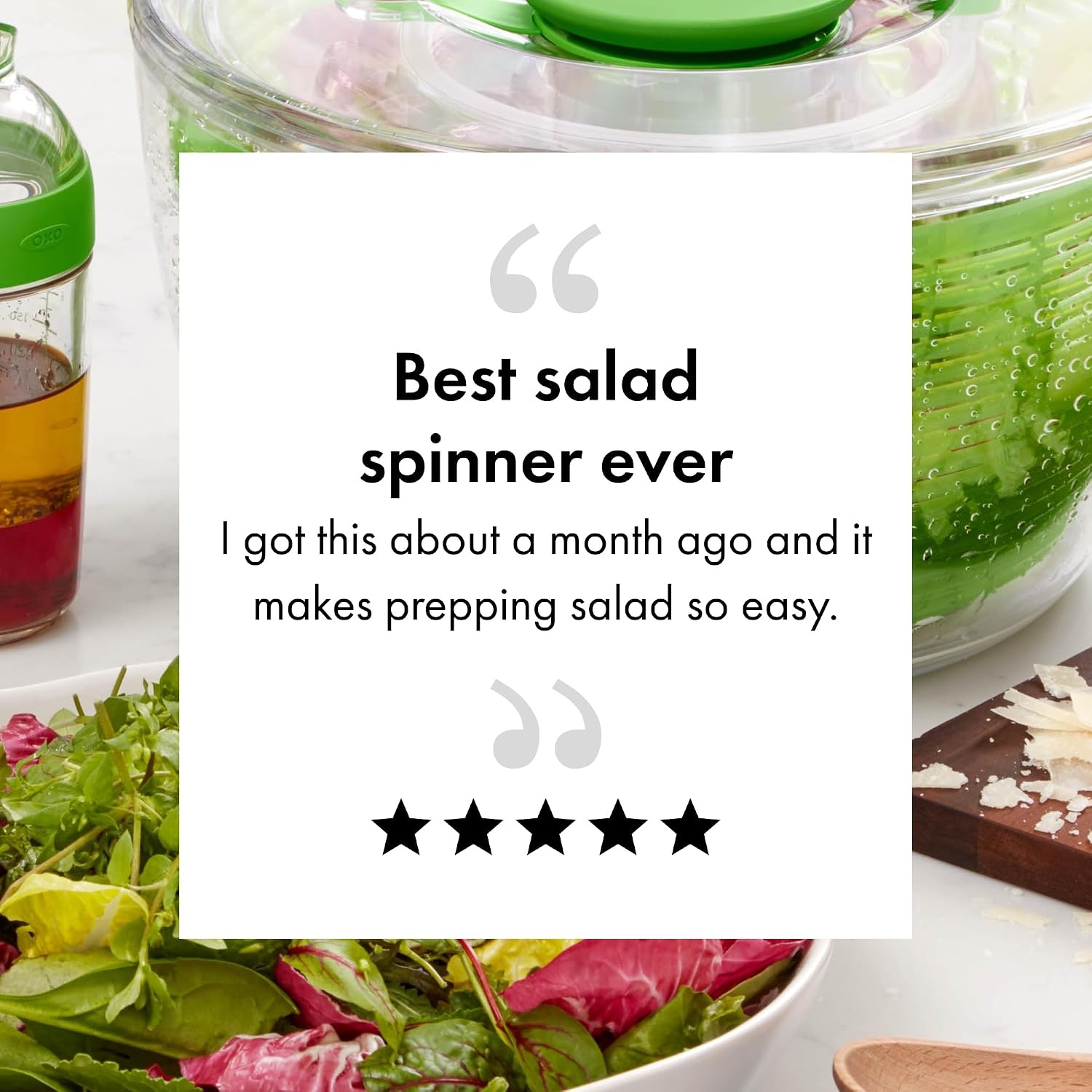 image:imageOXO Good Grips Little Salad amp Herb Salad Spinner Fruit Washer and Lettuce SpinnerGreen