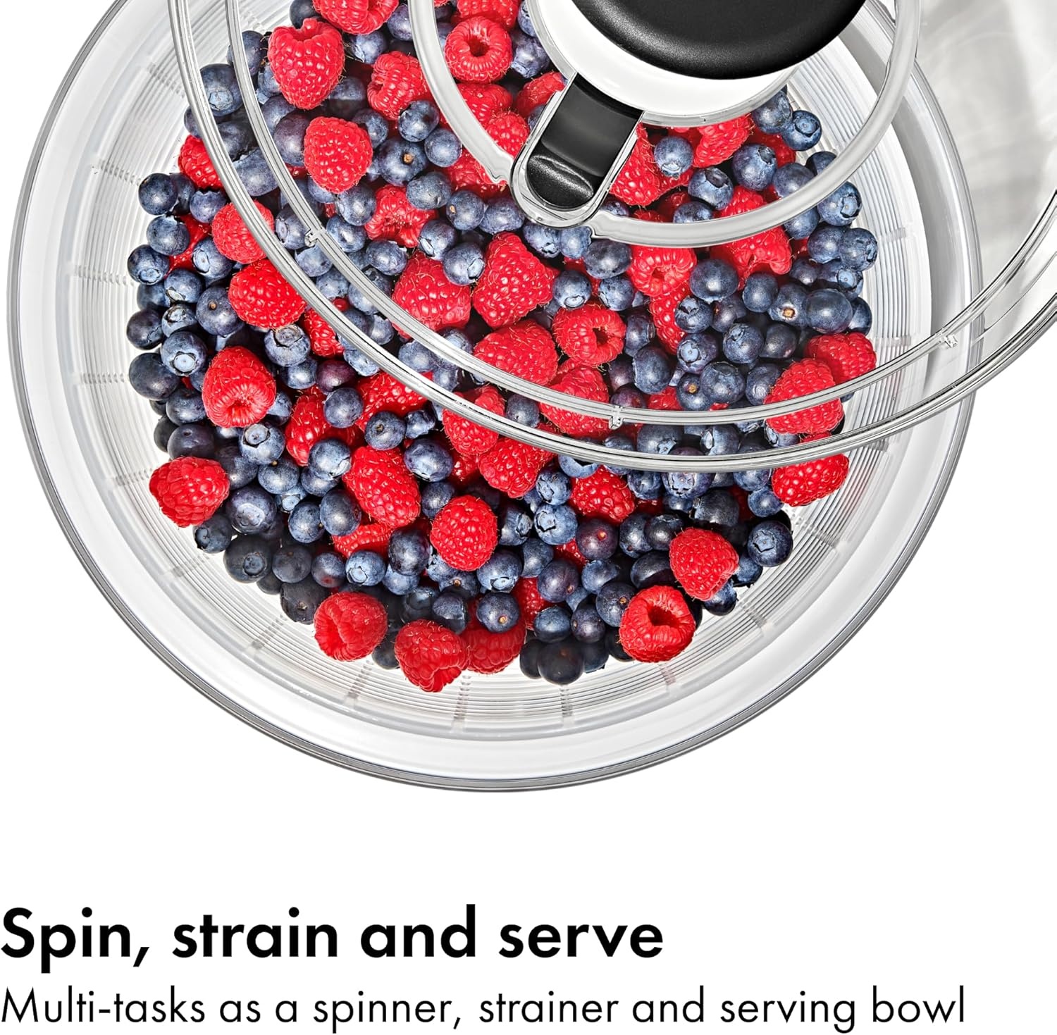 image:imageOXO Good Grips Little Salad amp Herb Salad Spinner Fruit Washer and Lettuce SpinnerWhite