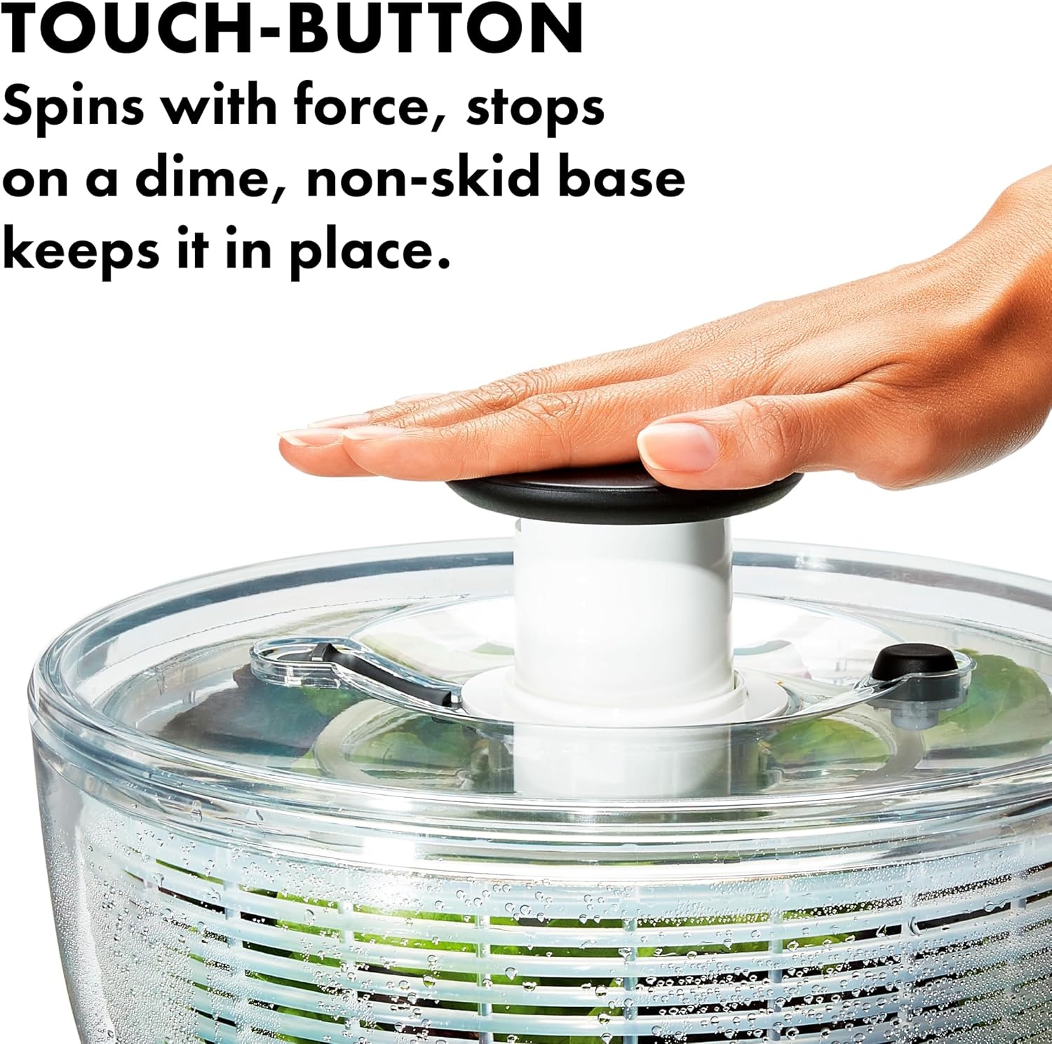 image:imageOXO Good Grips Little Salad amp Herb Salad Spinner Fruit Washer and Lettuce SpinnerWhite