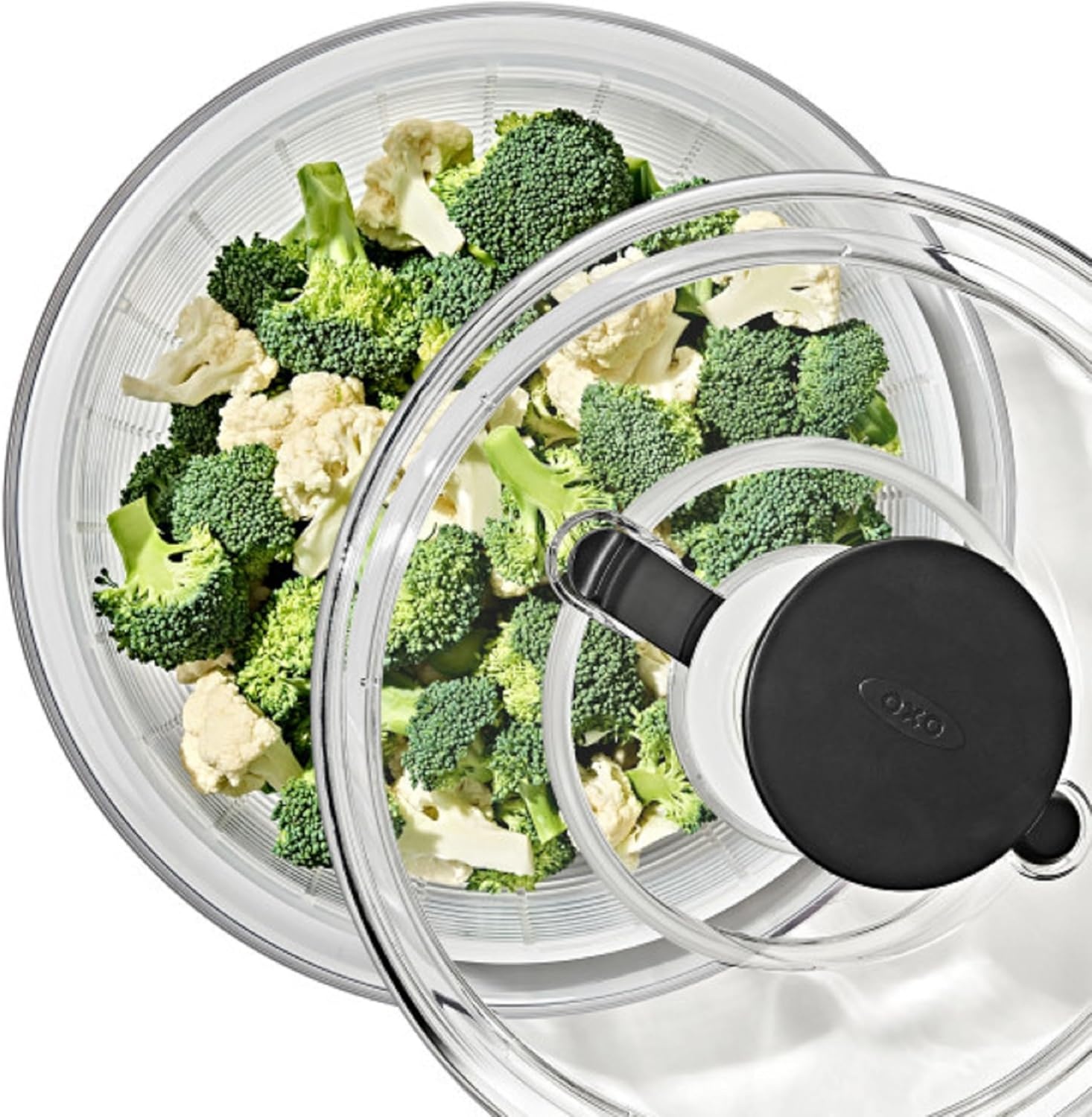 image:imageOXO Good Grips Little Salad amp Herb Salad Spinner Fruit Washer and Lettuce SpinnerWhite