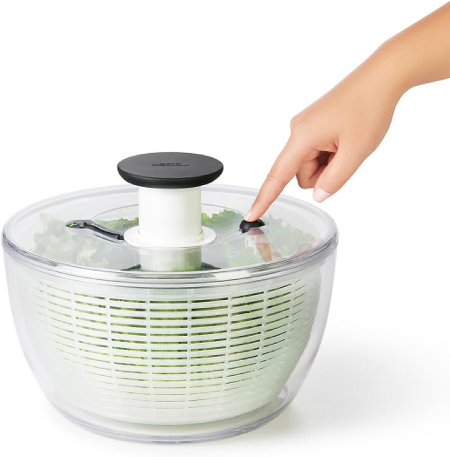 image:imageOXO Good Grips Little Salad amp Herb Salad Spinner Fruit Washer and Lettuce SpinnerWhite