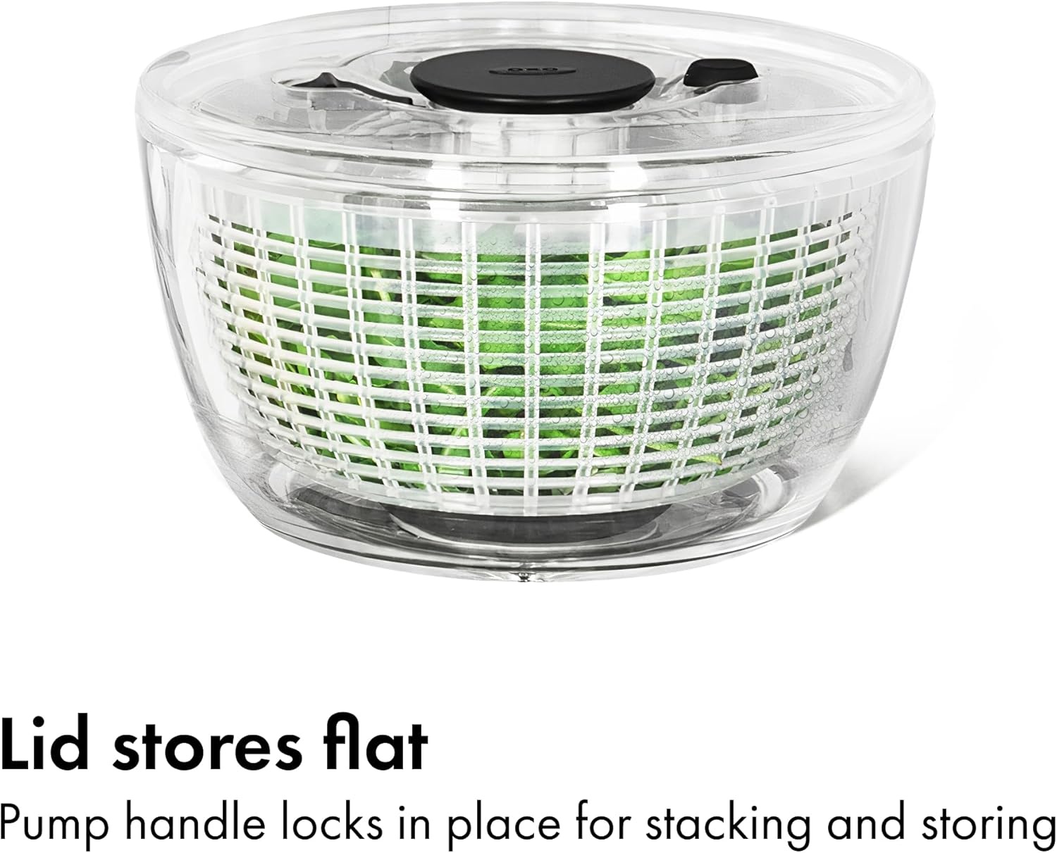 image:imageOXO Good Grips Little Salad amp Herb Salad Spinner Fruit Washer and Lettuce SpinnerWhite