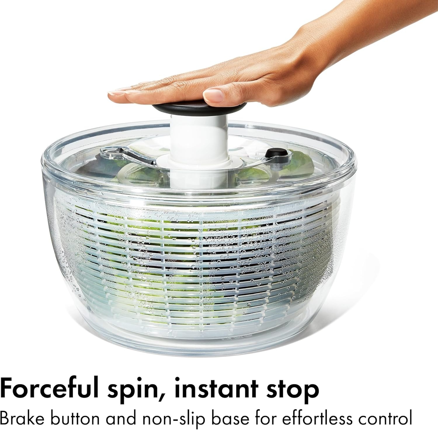 image:imageOXO Good Grips Little Salad amp Herb Salad Spinner Fruit Washer and Lettuce SpinnerWhite
