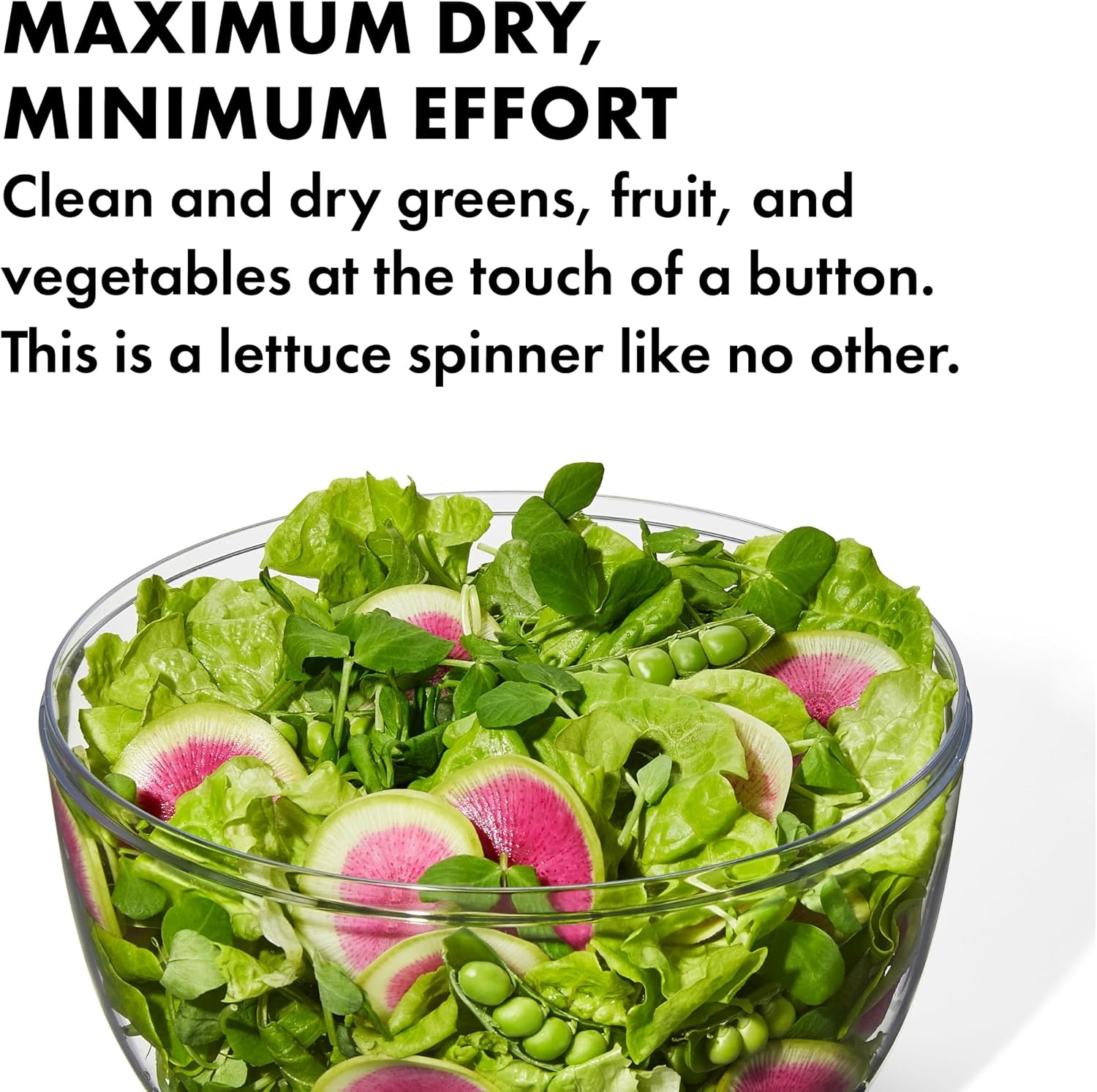 image:imageOXO Good Grips Little Salad amp Herb Salad Spinner Fruit Washer and Lettuce SpinnerWhite