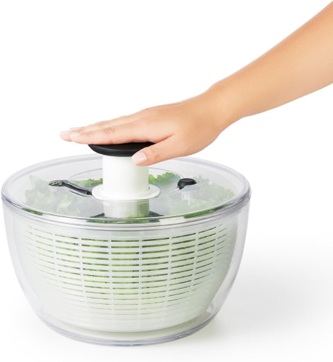 image:imageOXO Good Grips Little Salad amp Herb Salad Spinner Fruit Washer and Lettuce SpinnerWhite