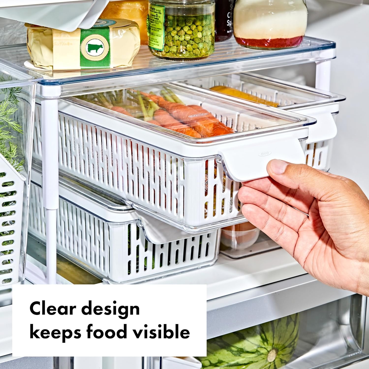 image:imageOXO Good Grips Produce Saver Long BinMedium Bin