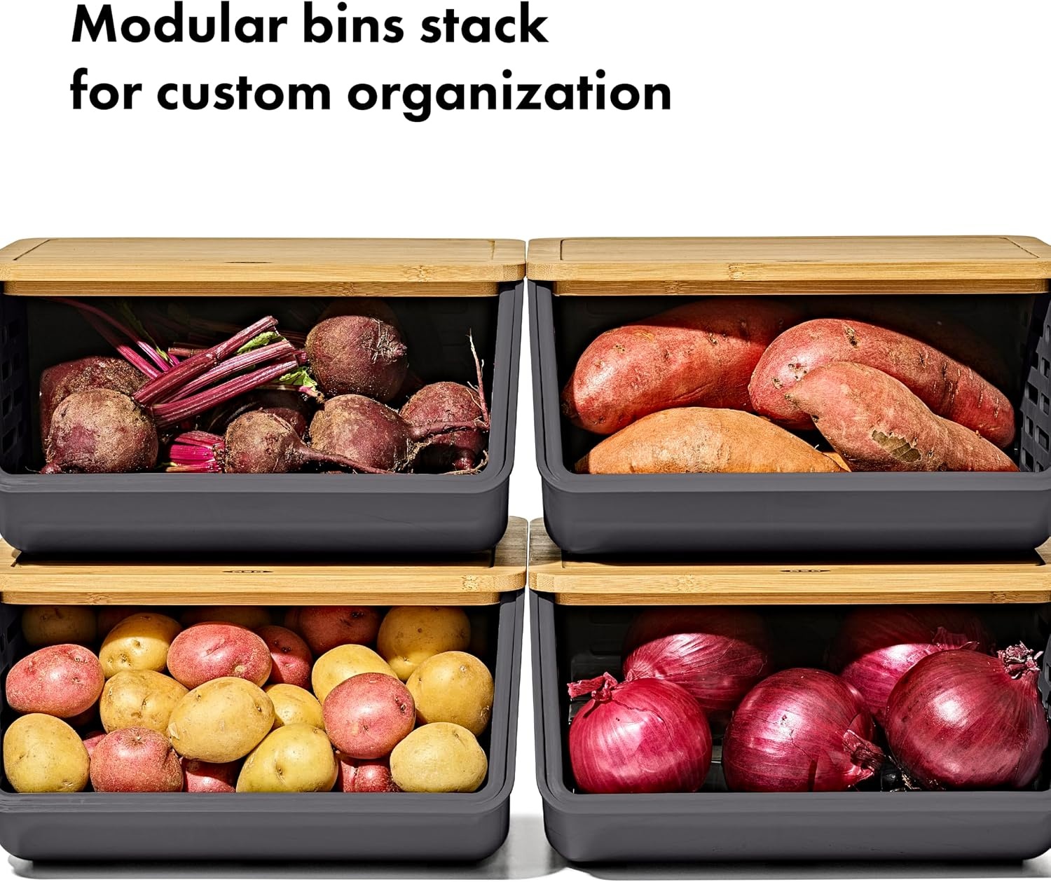 image:imageOXO Good Grips Produce Saver Long BinRoot Vegetable Bin