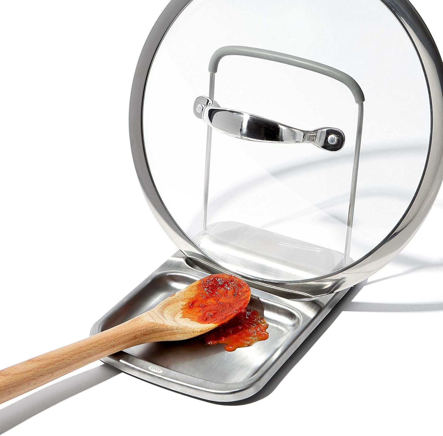 image:imageOXO Good Grips Stainless Steel Spoon Rest with Lid Holder