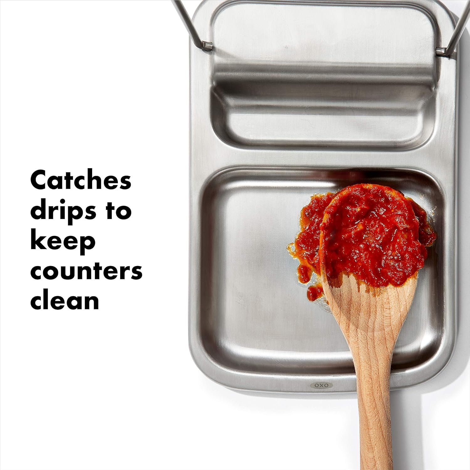 image:imageOXO Good Grips Stainless Steel Spoon Rest with Lid Holder