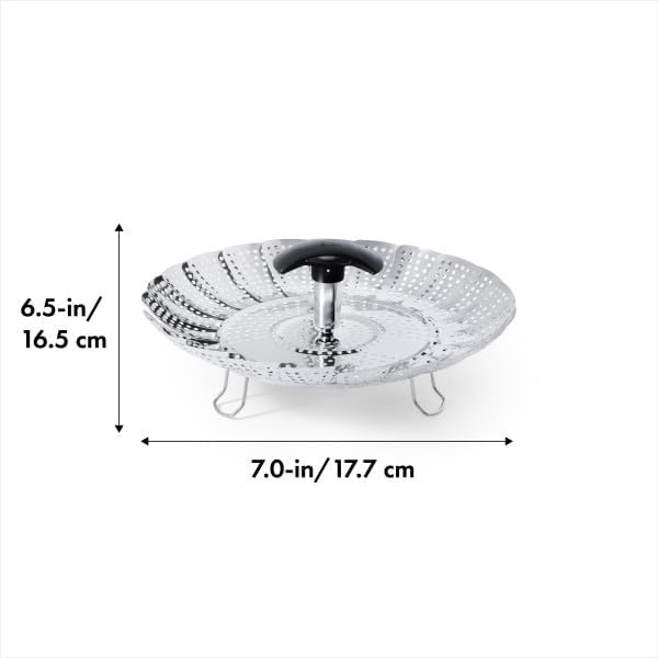 image:imageOXO Good Grips Stainless Steel Steamer With Extendable HandleSteamer