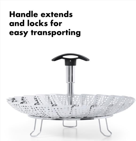 image:imageOXO Good Grips Stainless Steel Steamer With Extendable HandleSteamer