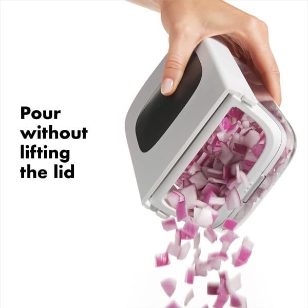 image:imageOXO Good Grips Vegetable and Onion Chopper with Easy Pour Opening WhiteOne Size