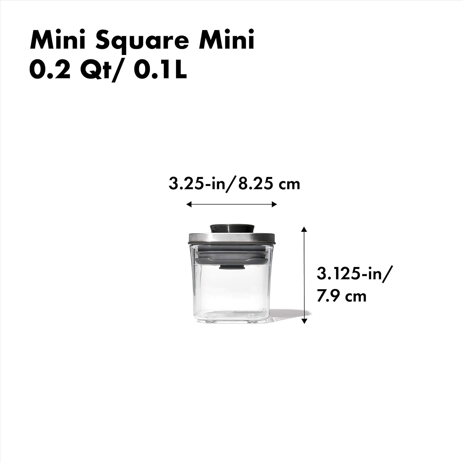 image:imageOXO Steel POP Container Big Medium Square 44 Qt for Flour Sugar and MoreGrey02 QT02 L