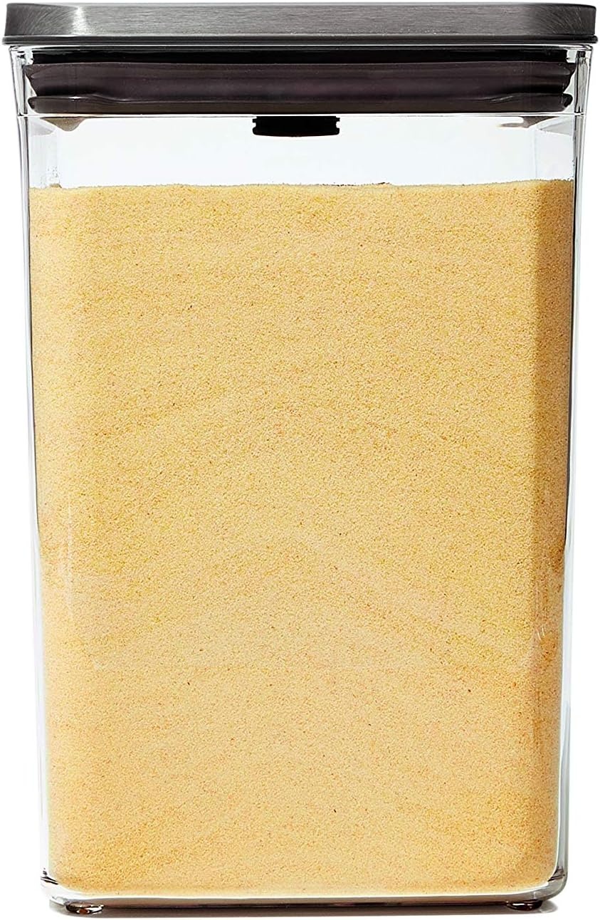 image:imageOXO Steel POP Container Big Medium Square 44 Qt for Flour Sugar and MoreGrey44 QT42 L