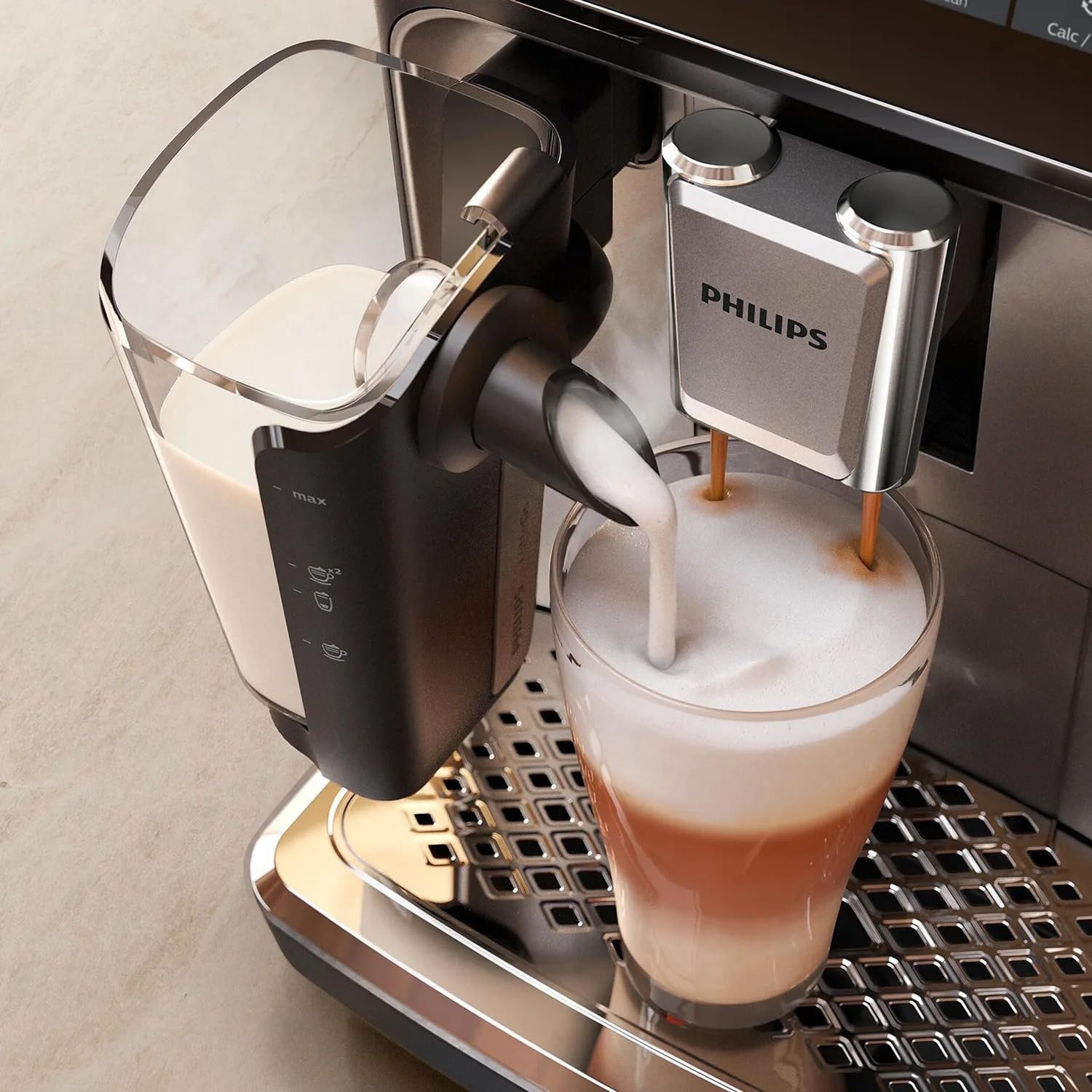 image:imagePHILIPS 3300 Series Fully Automatic Espresso Machine with LatteGo Milk Frother Black