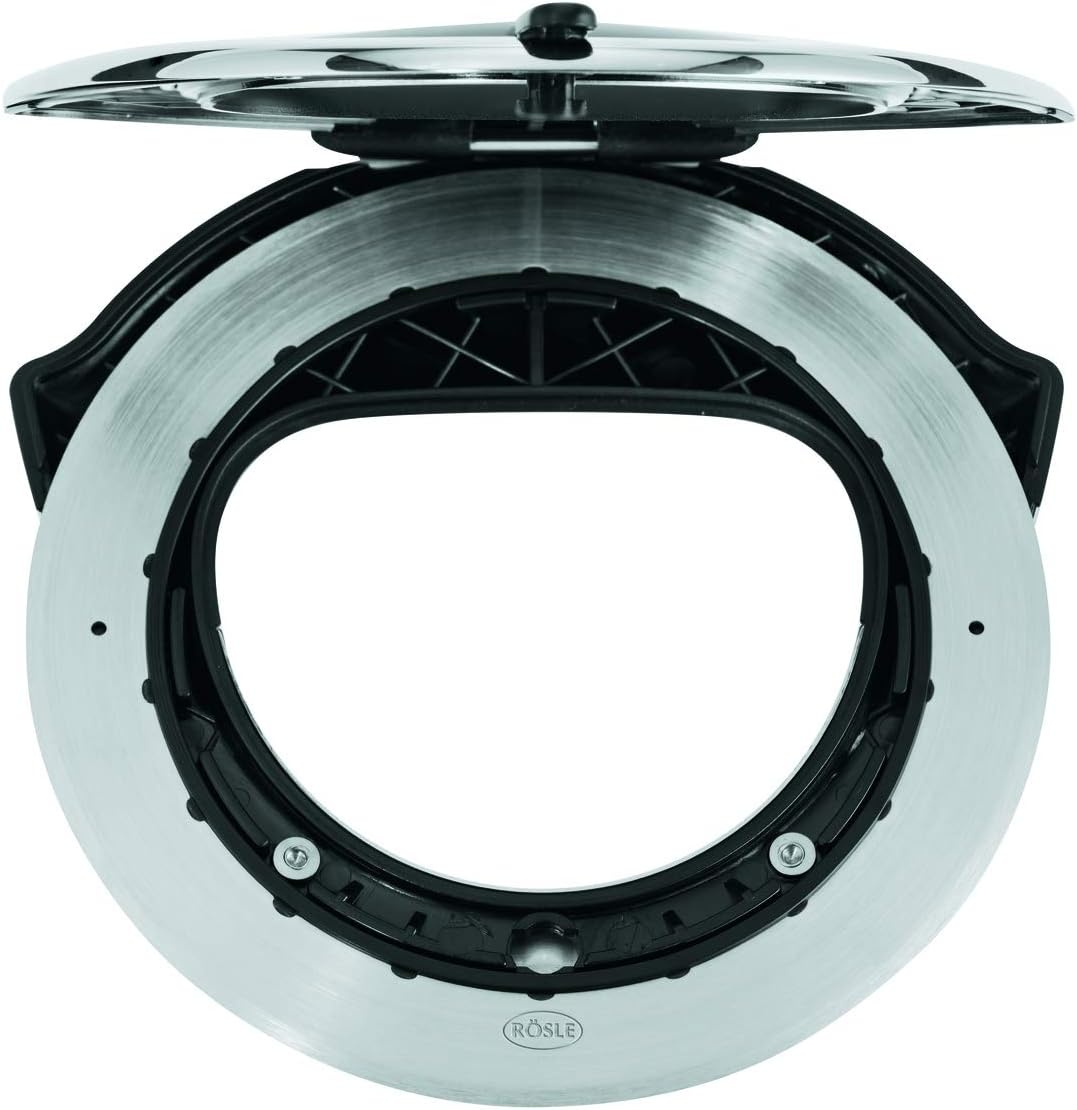 image:imageRsle 12718 Stainless Steel RoundHandle Pizza Cutter Wheel with Thumb Leverage 79 inWheel