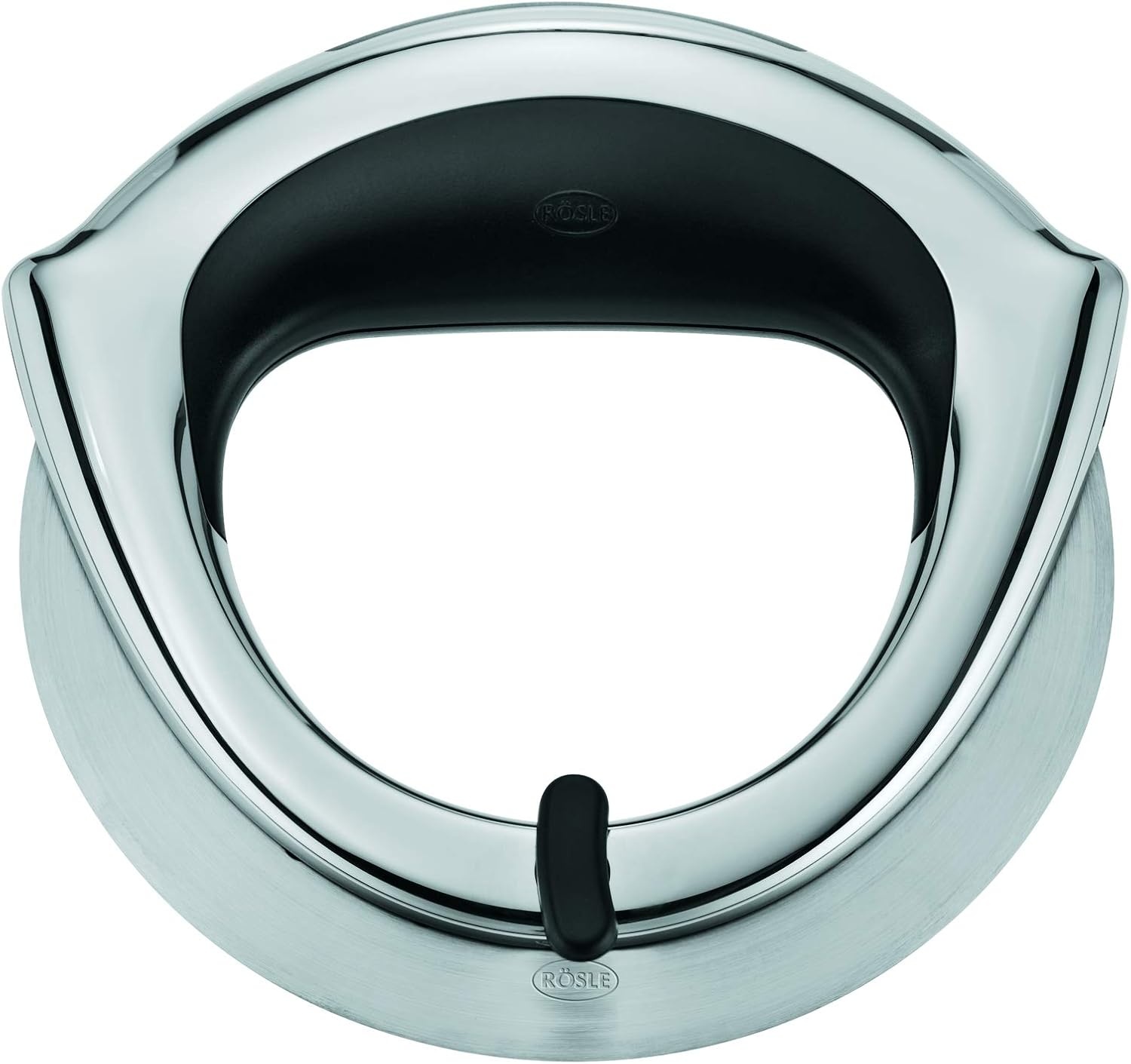 image:imageRsle 12718 Stainless Steel RoundHandle Pizza Cutter Wheel with Thumb Leverage 79 inWheel