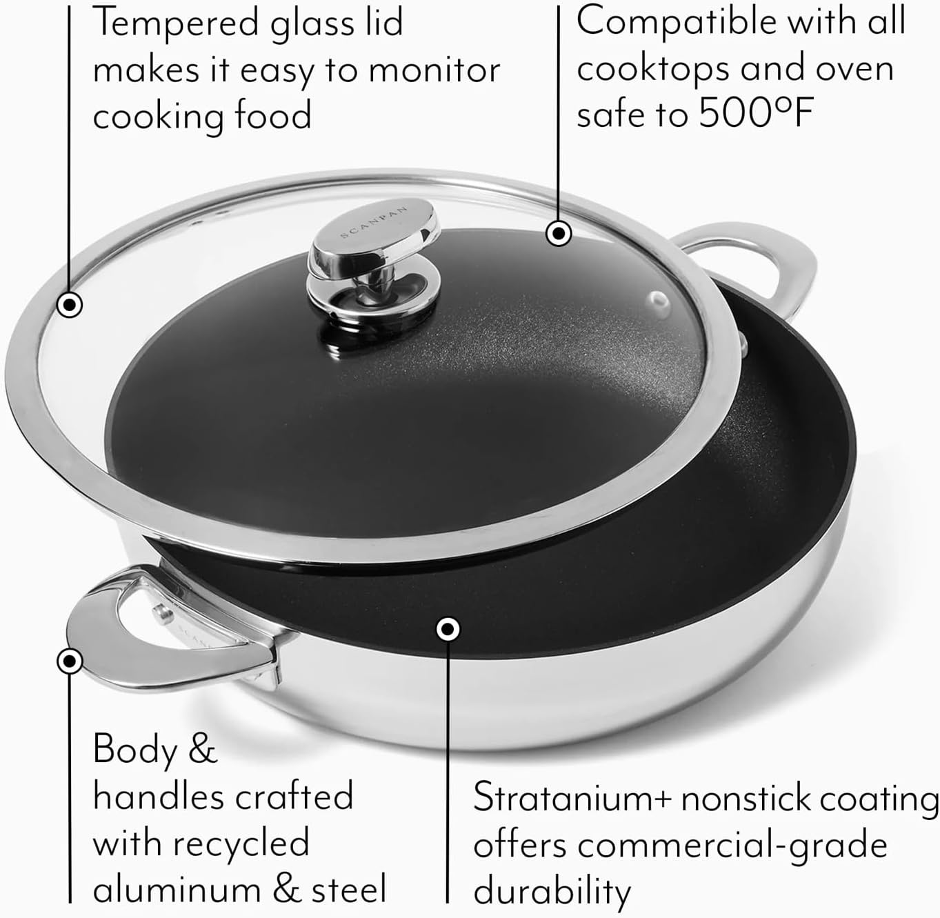image:imageScanpan CSP Chefs Pan with Lid Silver
