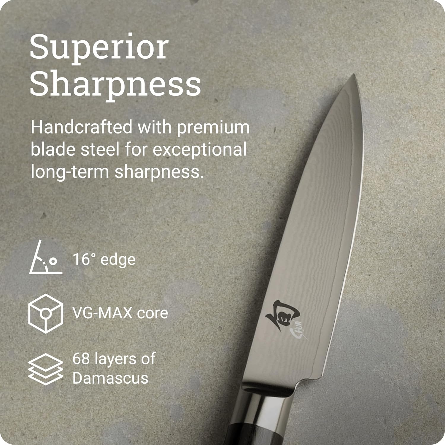 image:imageShun Classic 4 Limited Edition Paring Knife Handcrafted Japanese Vegetable amp Fruit Knife VGMAX Core with Damascus Stainless Steel Cladding Pakkawood Handle