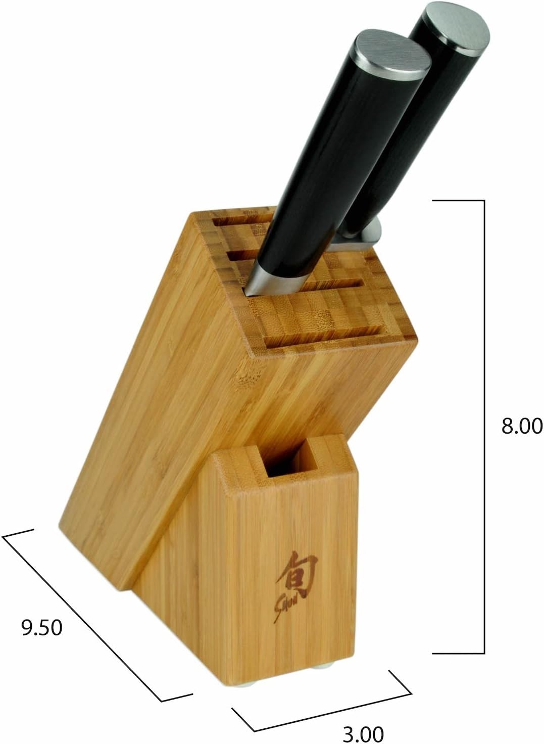 image:imageShun Classic Blonde 5 Piece Starter Block Set Includes 8 Chef 35 Paring amp 6 Utility Knives Handcrafted Japanese Knife Block Set Damascus Stainless Steel Cladding Pakkawood HandleBlack