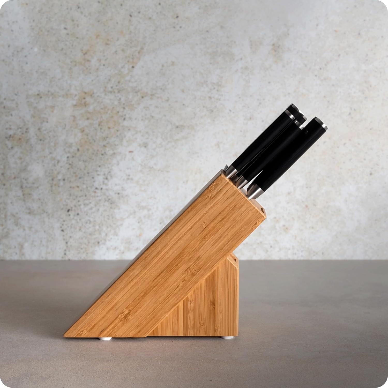 image:imageShun Classic Blonde 5 Piece Starter Block Set Includes 8 Chef 35 Paring amp 6 Utility Knives Handcrafted Japanese Knife Block Set Damascus Stainless Steel Cladding Pakkawood HandleBlack