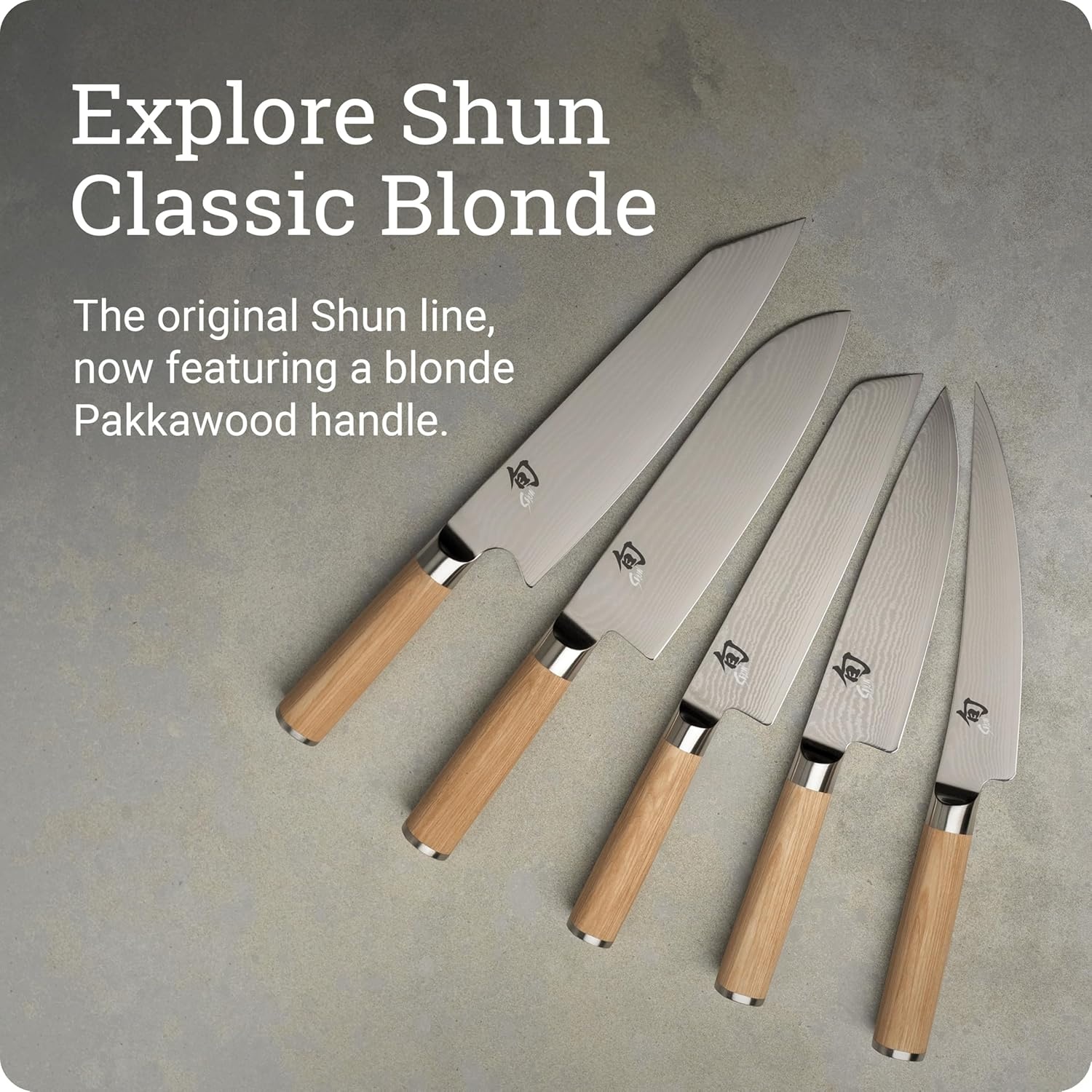 image:imageShun Classic Blonde 6 Boning amp Fillet Knife Handcrafted Japanese Curved Knife Meat amp Fish Tool VGMAX Core Damascus Stainless Steel Cladding Pakkawood HandleBlonde