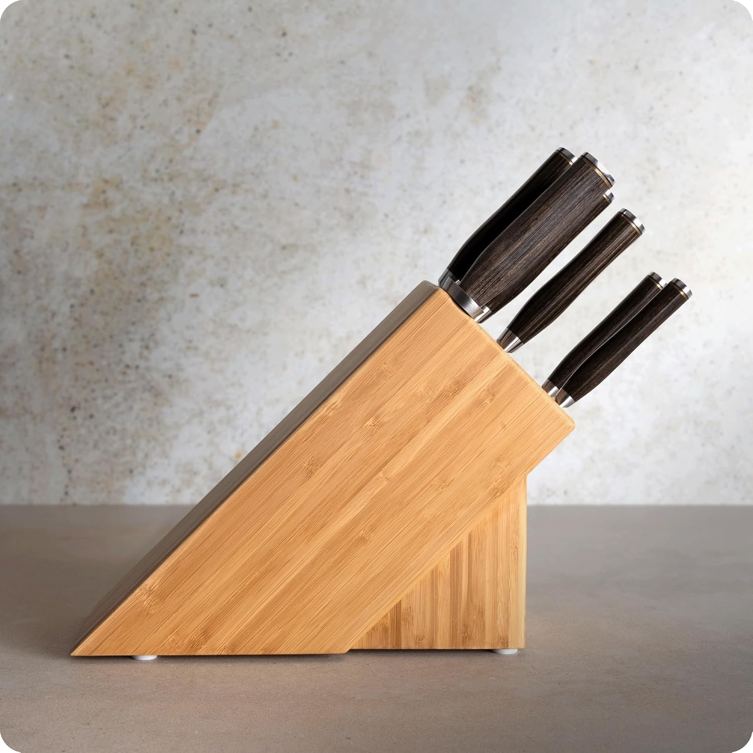 image:imageShun Premier 7 Piece Essential Block Set Includes 8 Chef 4 Paring 65 Utility 9 Bread Knives amp Herb Shears Handcrafted Japanese Knife Set Pakkawood HandlesBrown