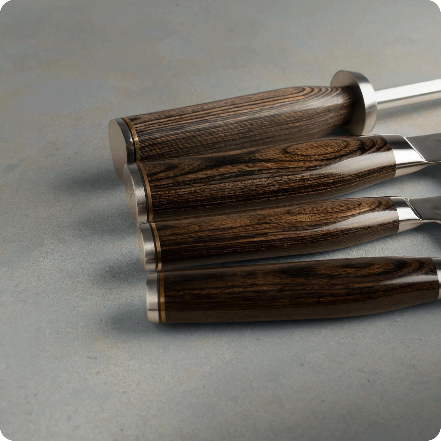 image:imageShun Premier 7 Piece Essential Block Set Includes 8 Chef 4 Paring 65 Utility 9 Bread Knives amp Herb Shears Handcrafted Japanese Knife Set Pakkawood HandlesBrown